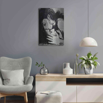 Luxe Metal Art 'Soul Kiss' by Loui Jover, Metal Wall Art,16x24