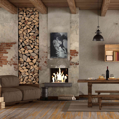 Luxe Metal Art 'Soul Kiss' by Loui Jover, Metal Wall Art,24x36