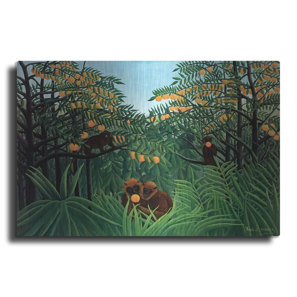 'The Tropics' by Henri Rousseau – Metal Wall Art