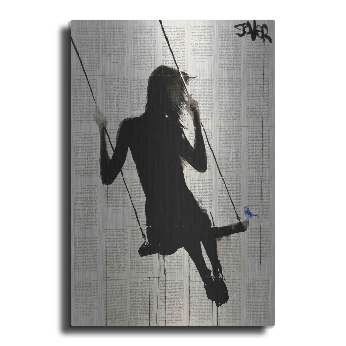 Luxe Metal Art 'The Freedom of Sometimes' by Loui Jover, Metal Wall Art
