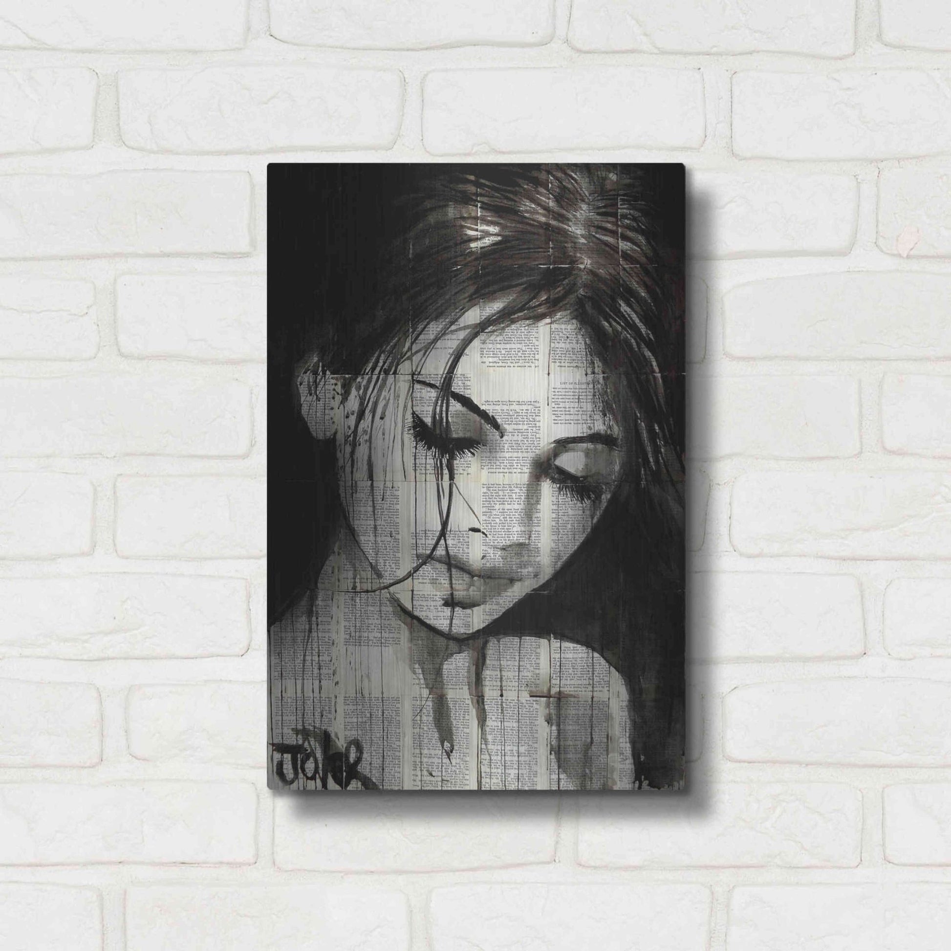 Luxe Metal Art 'Wild Daisy' by Loui Jover, Metal Wall Art,12x16