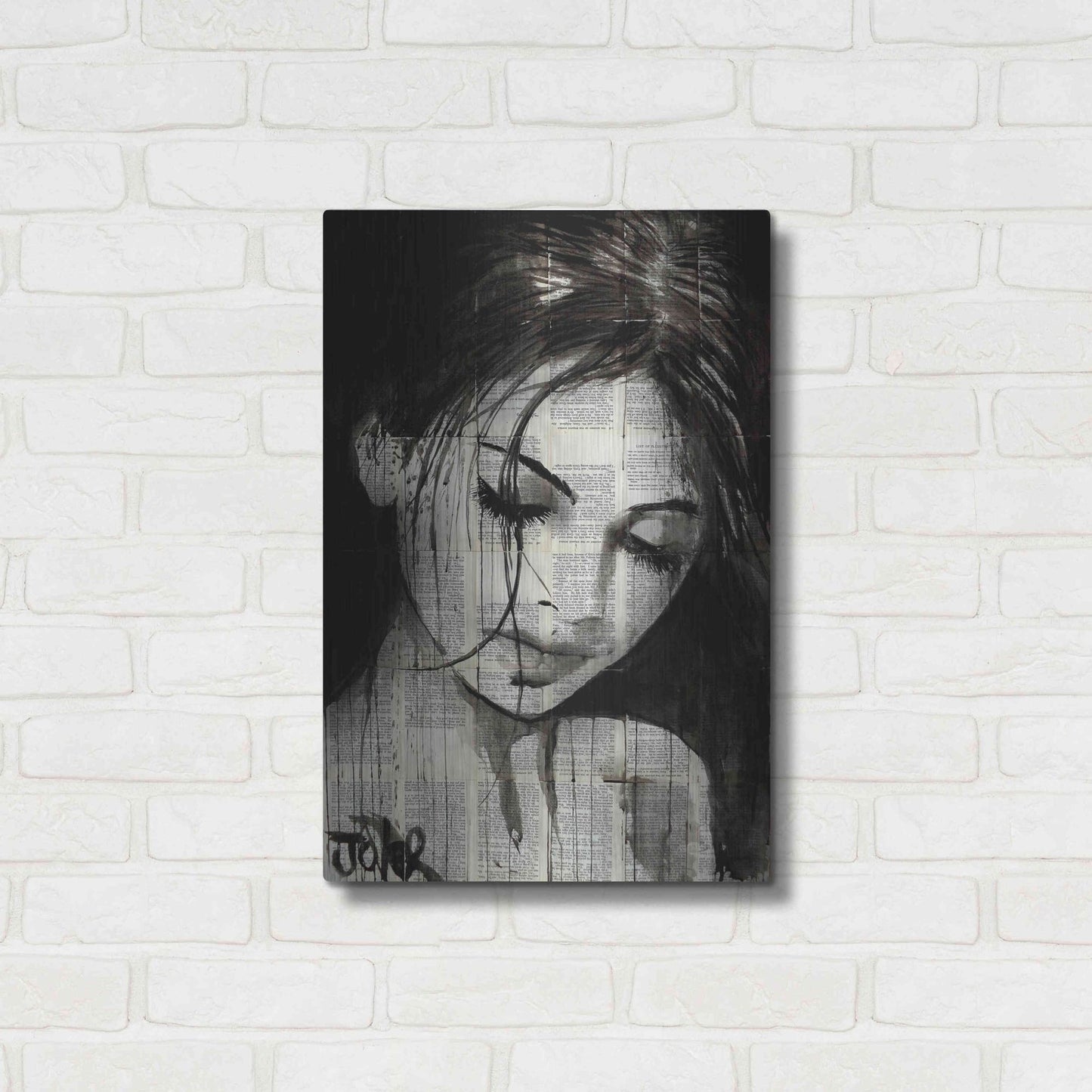 Luxe Metal Art 'Wild Daisy' by Loui Jover, Metal Wall Art,16x24