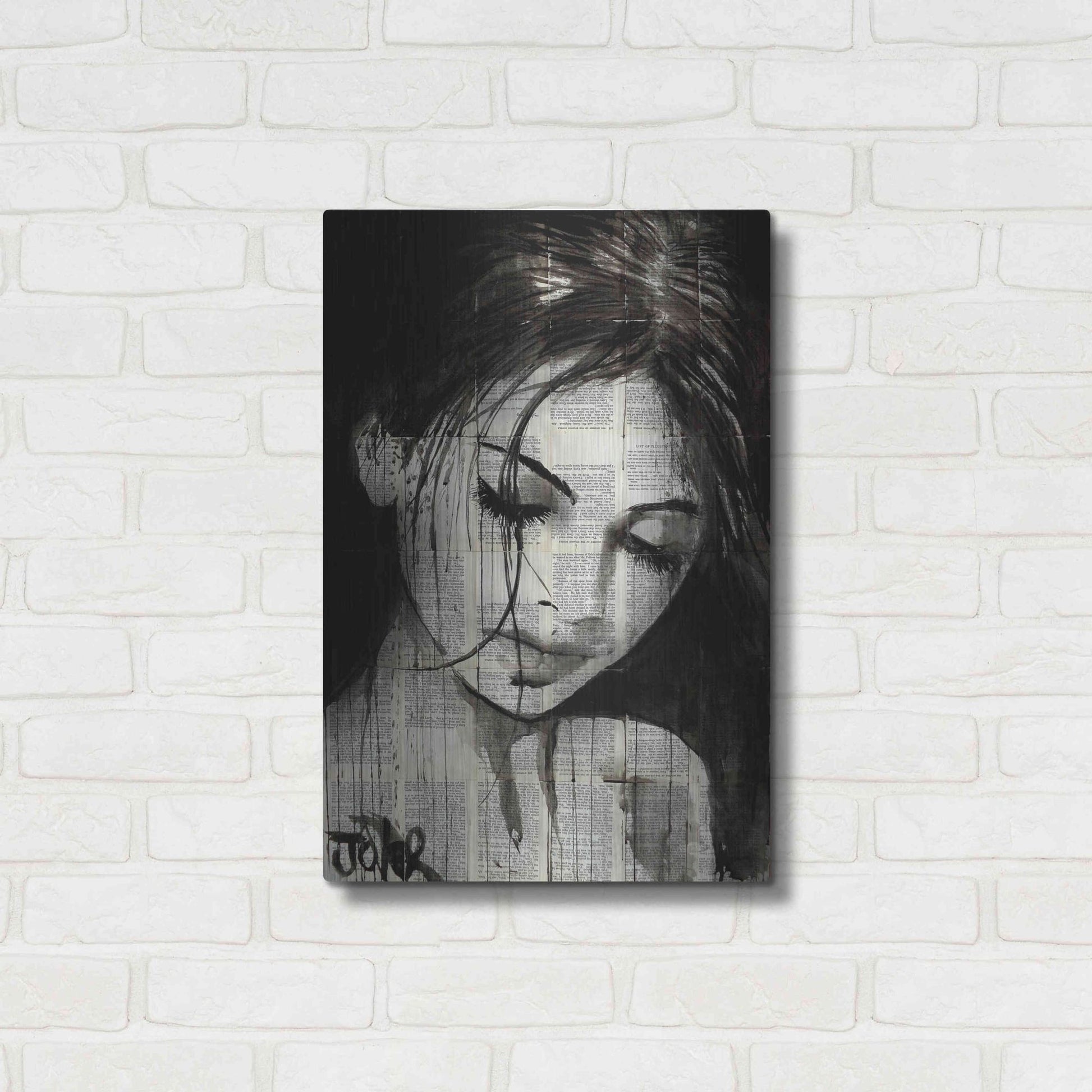 Luxe Metal Art 'Wild Daisy' by Loui Jover, Metal Wall Art,16x24