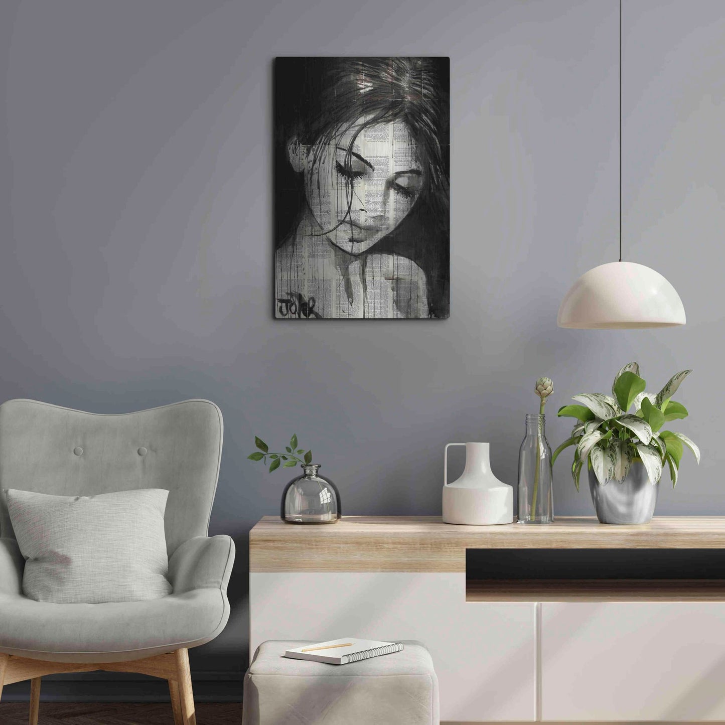 Luxe Metal Art 'Wild Daisy' by Loui Jover, Metal Wall Art,16x24