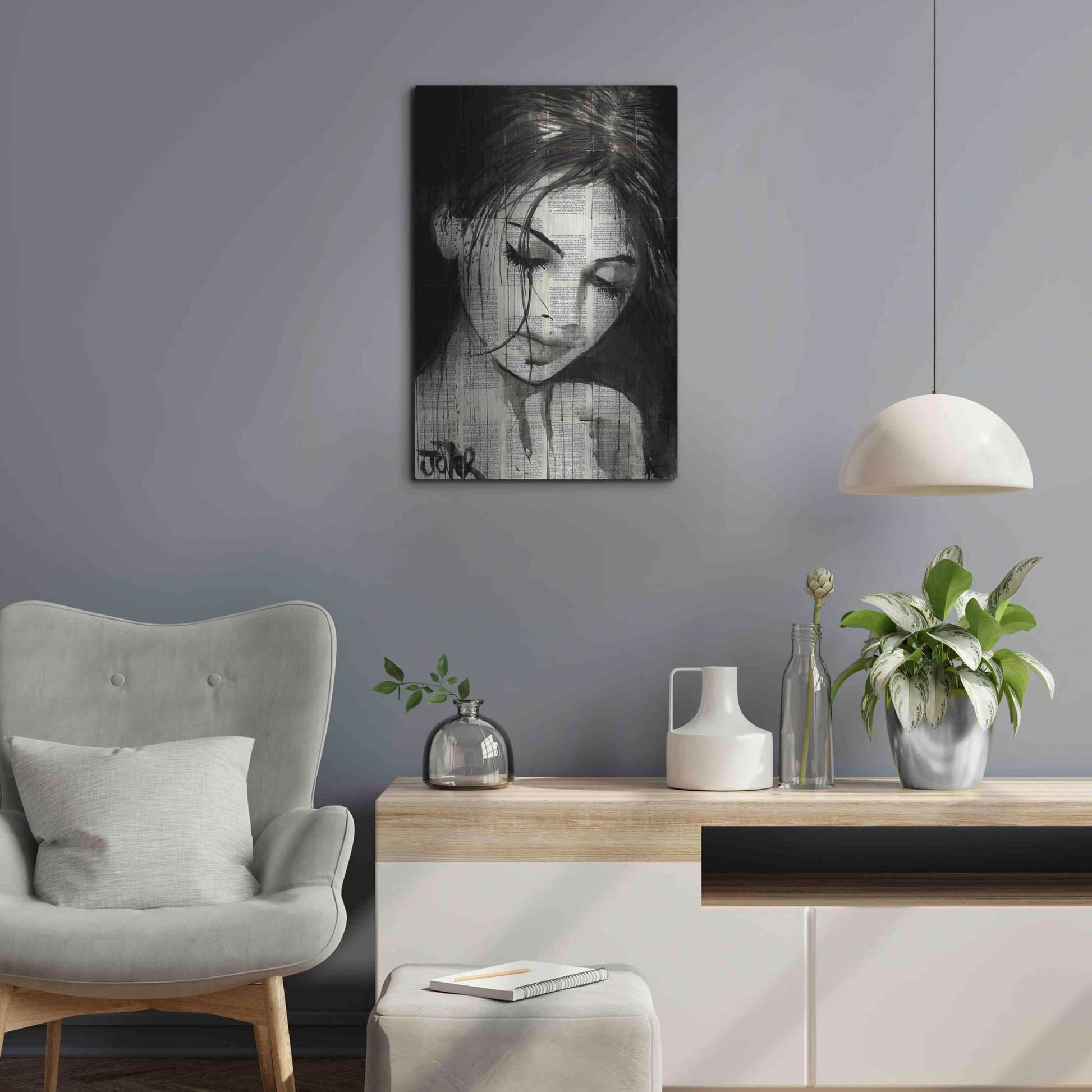 Luxe Metal Art 'Wild Daisy' by Loui Jover, Metal Wall Art,16x24