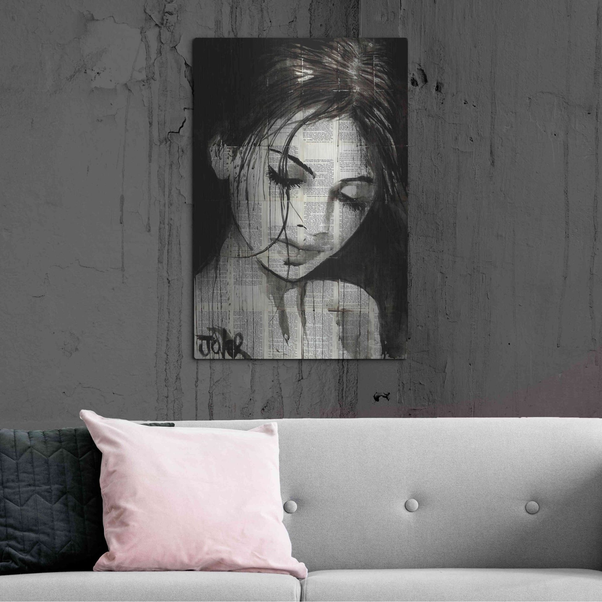 Luxe Metal Art 'Wild Daisy' by Loui Jover, Metal Wall Art,24x36
