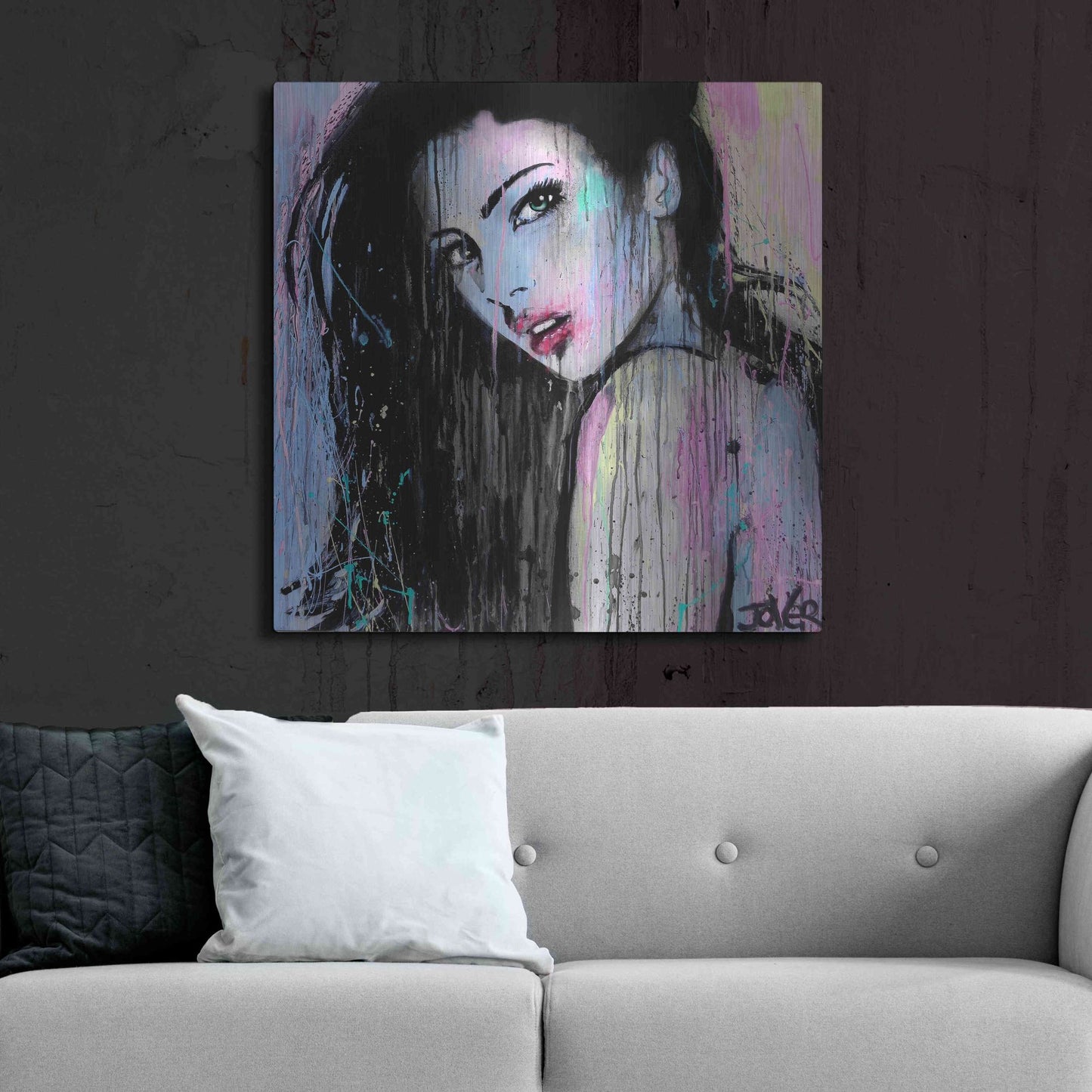 Luxe Metal Art 'Wild Orchid' by Loui Jover, Metal Wall Art,36x36