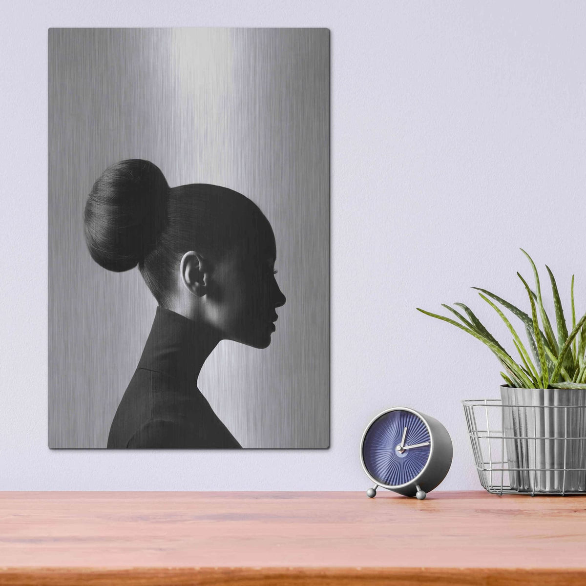 'Neck Up' by Design Fabrikken – Metal Wall Art, 12x16 room view