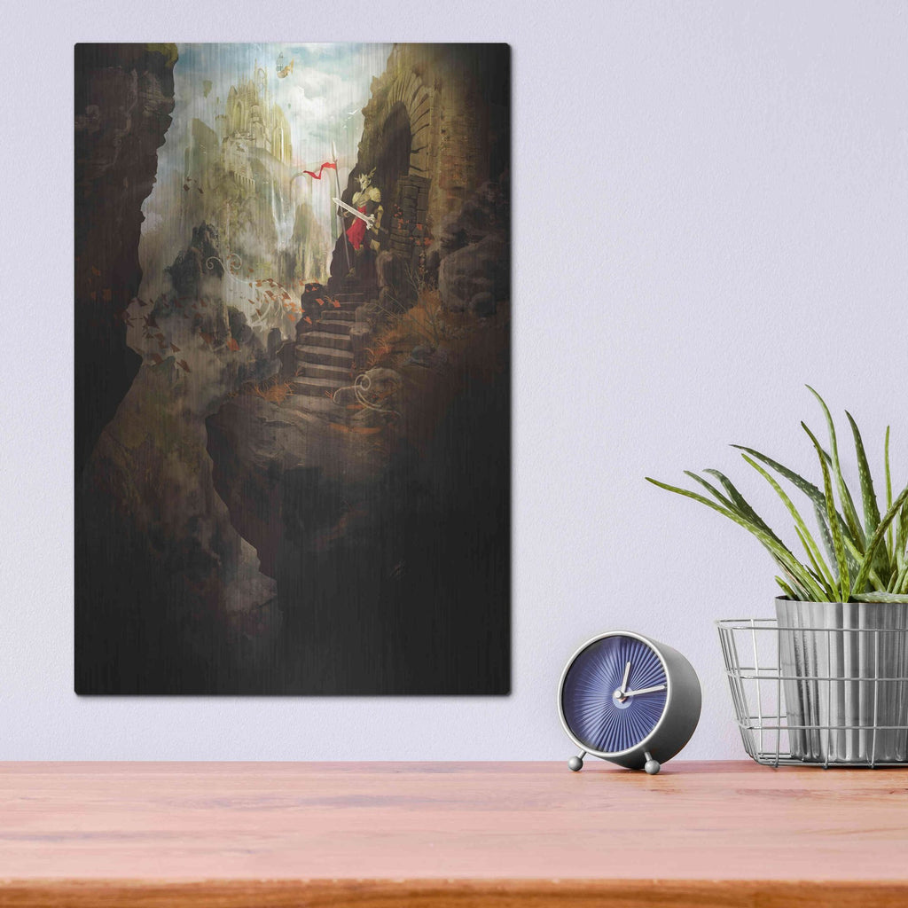 Luxe Metal Art 'The Empire' by Jonathan Lam, Metal Wall Art,12x16