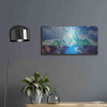 'Lonely Mountain' by Jonathan Lam – Metal Wall Art, 24x12 room view