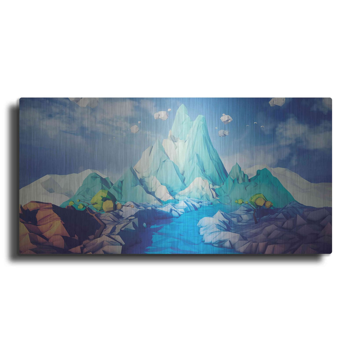 'Lonely Mountain' by Jonathan Lam – Metal Wall Art