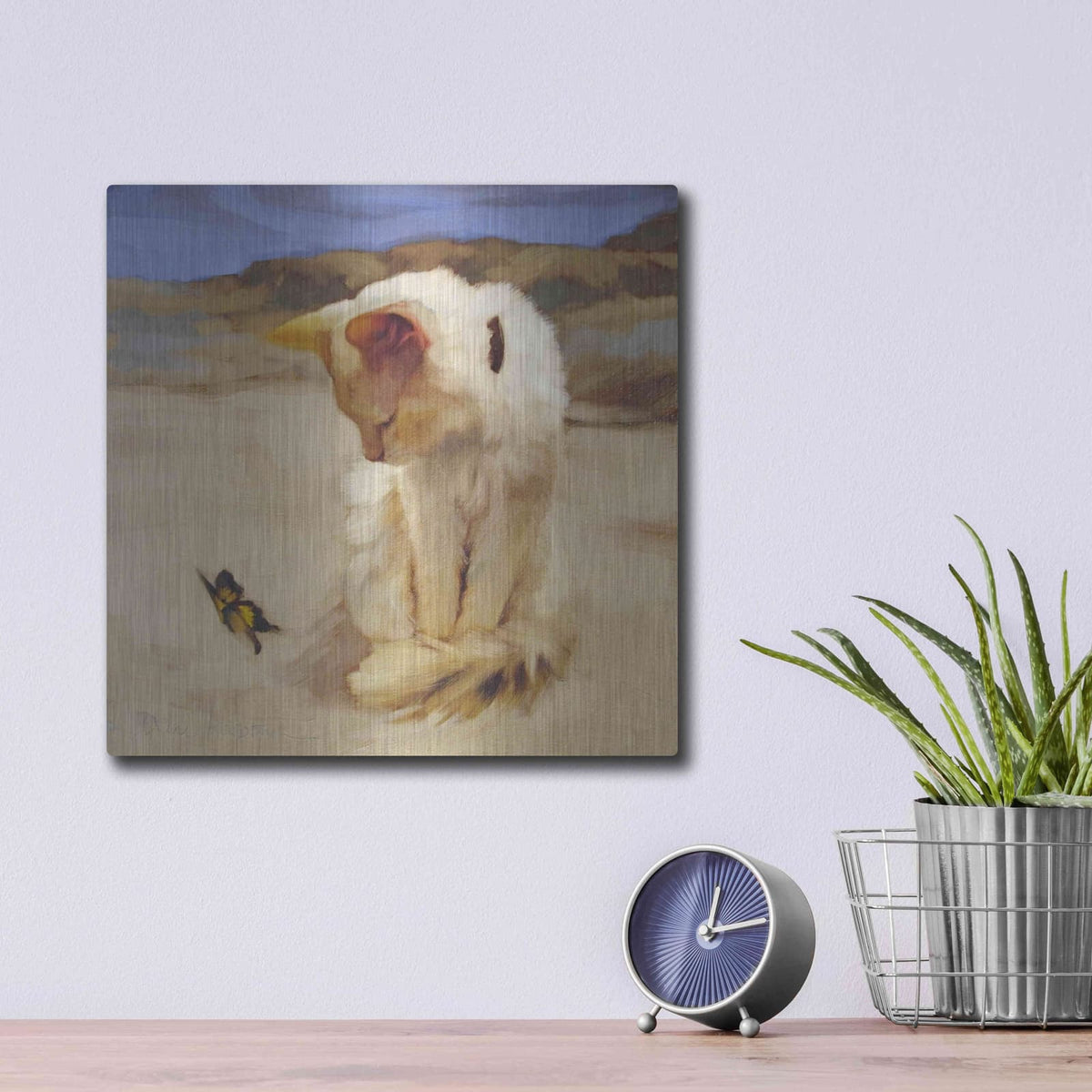 'Eye on Butterfly V' by Diane Hoeptner – Metal Wall Art, 12x12 room view