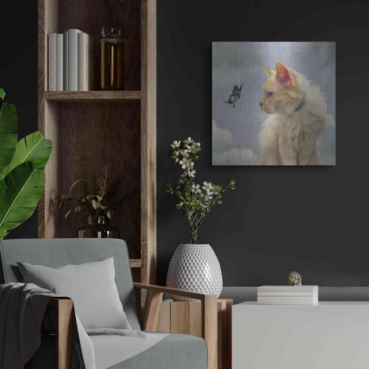 'The Greeter' by Diane Hoeptner – Metal Wall Art, 24x24 room view