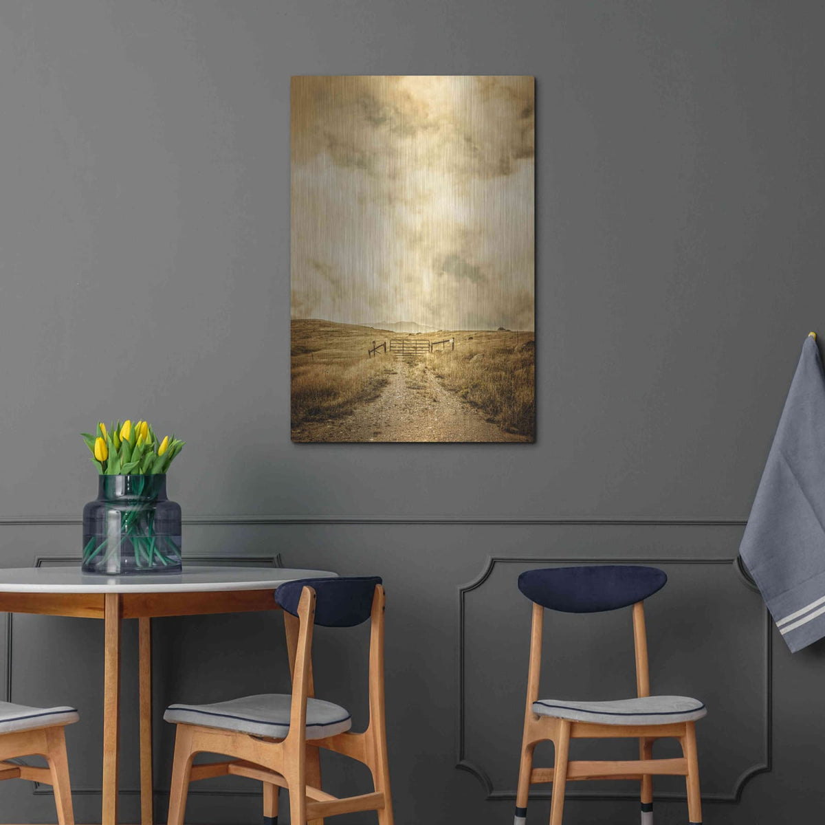 'Ranch Gate' by Edward M. Fielding – Metal Wall Art, 24x36 room view