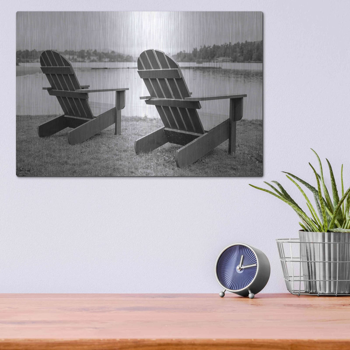 'Relaxing at the Lake' by Edward M. Fielding – Metal Wall Art, 16x12 room view