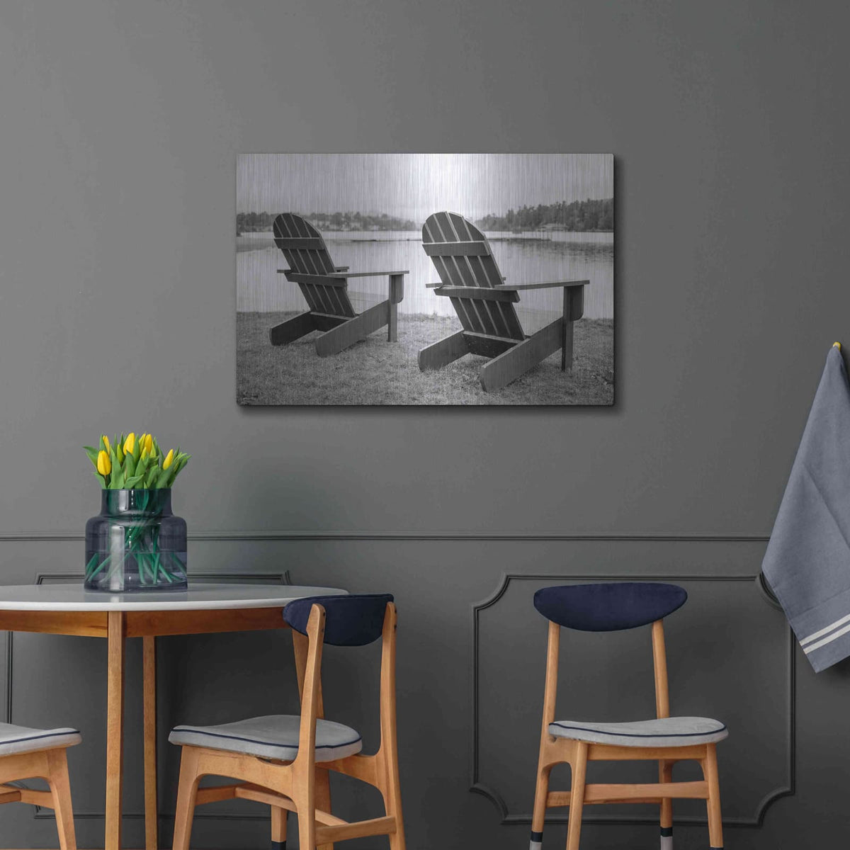 'Relaxing at the Lake' by Edward M. Fielding – Metal Wall Art, 36x24 room view