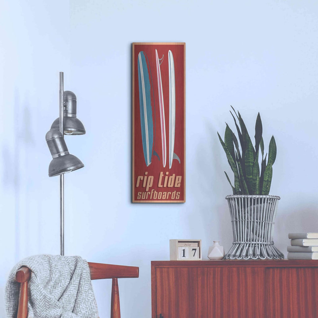 'Rip Tide' by Edward M. Fielding – Metal Wall Art, 12x36 room view