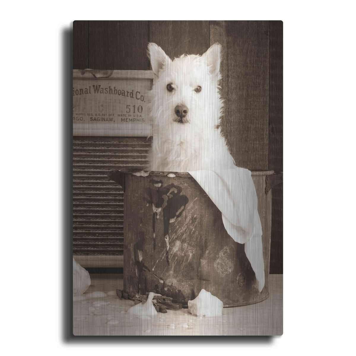 'Vintage Wash Day' by Edward M. Fielding – Metal Wall Art
