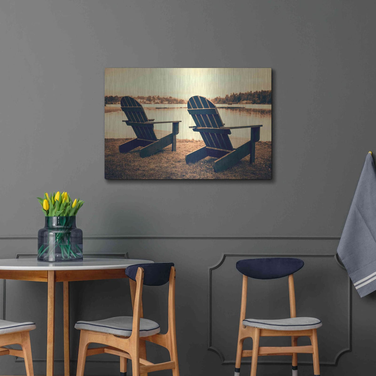 'At the Lakes' by Edward M. Fielding – Metal Wall Art, 36x24 room view