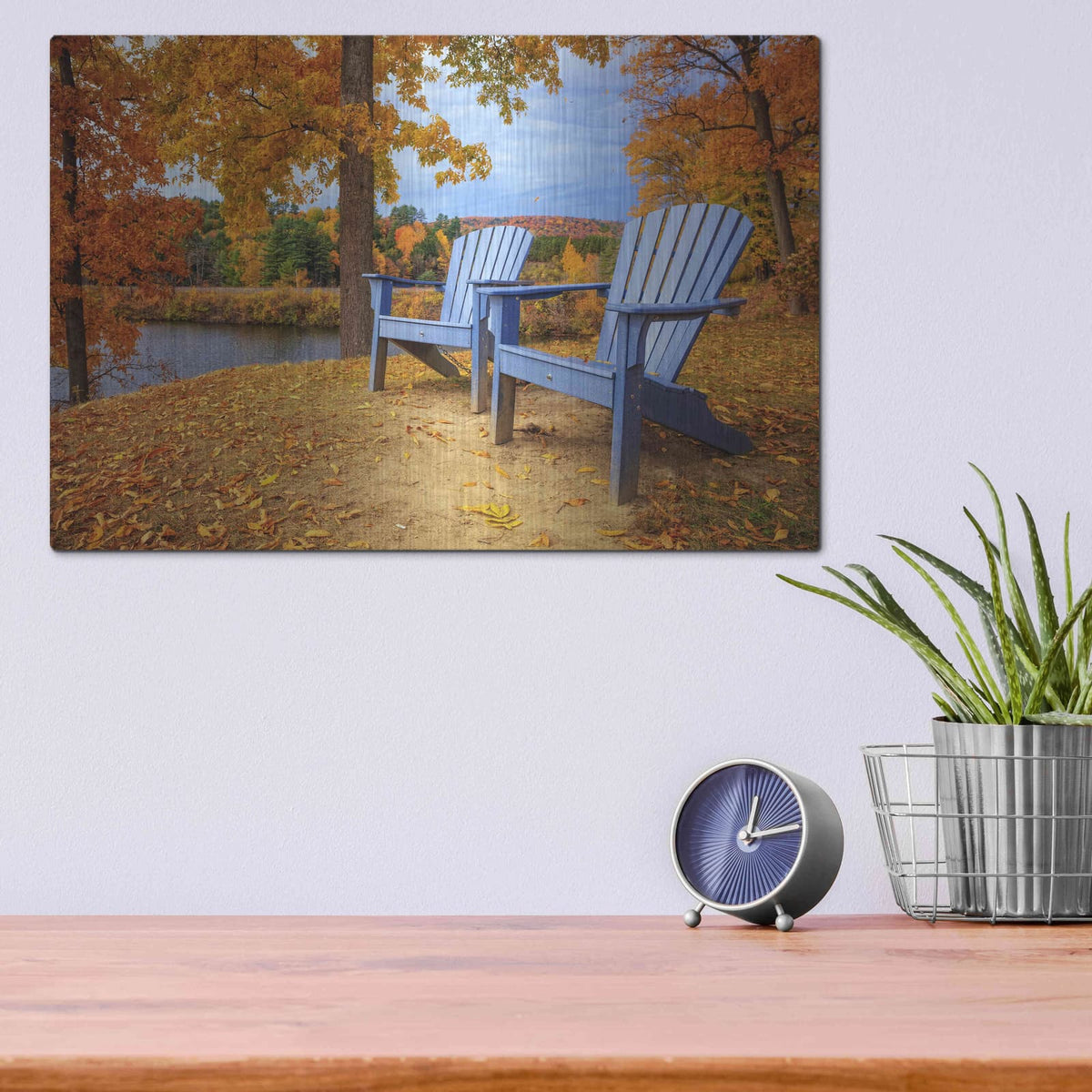 'Autumn Splendor' by Edward M. Fielding – Metal Wall Art, 16x12 room view