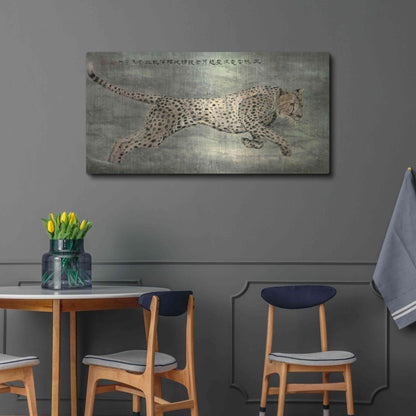 Luxe Metal Art 'Runs With Awesome Speed' by River Han, Metal Wall Art,48x24