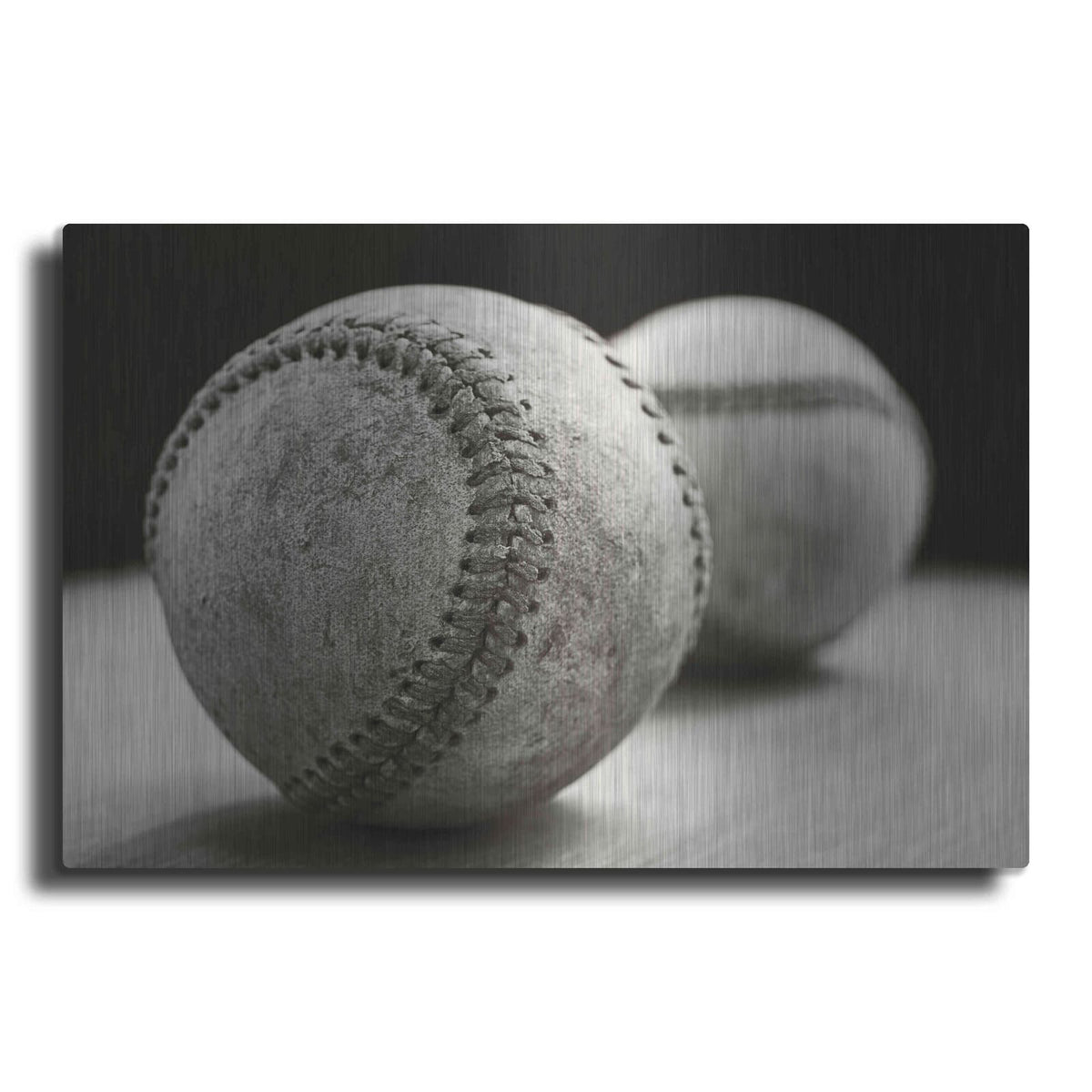 'Old Baseballs' by Edward M. Fielding – Metal Wall Art