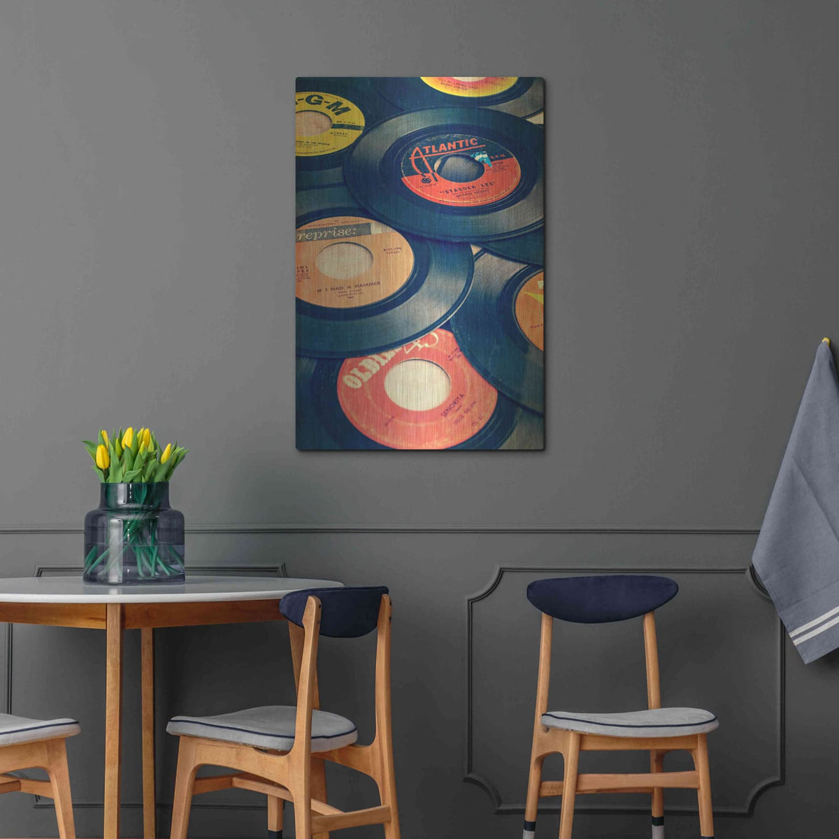 'Old Records' by Edward M. Fielding – Metal Wall Art, 24x36 room view