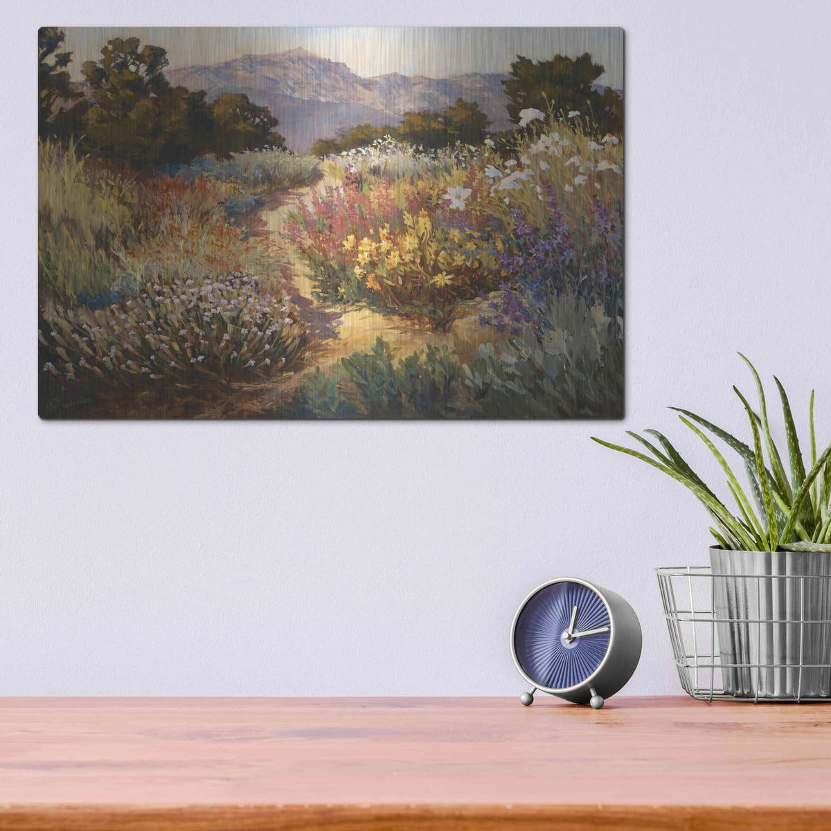 'Spring Trails' by Ellie Freudenstein – Metal Wall Art, 16x12 room view