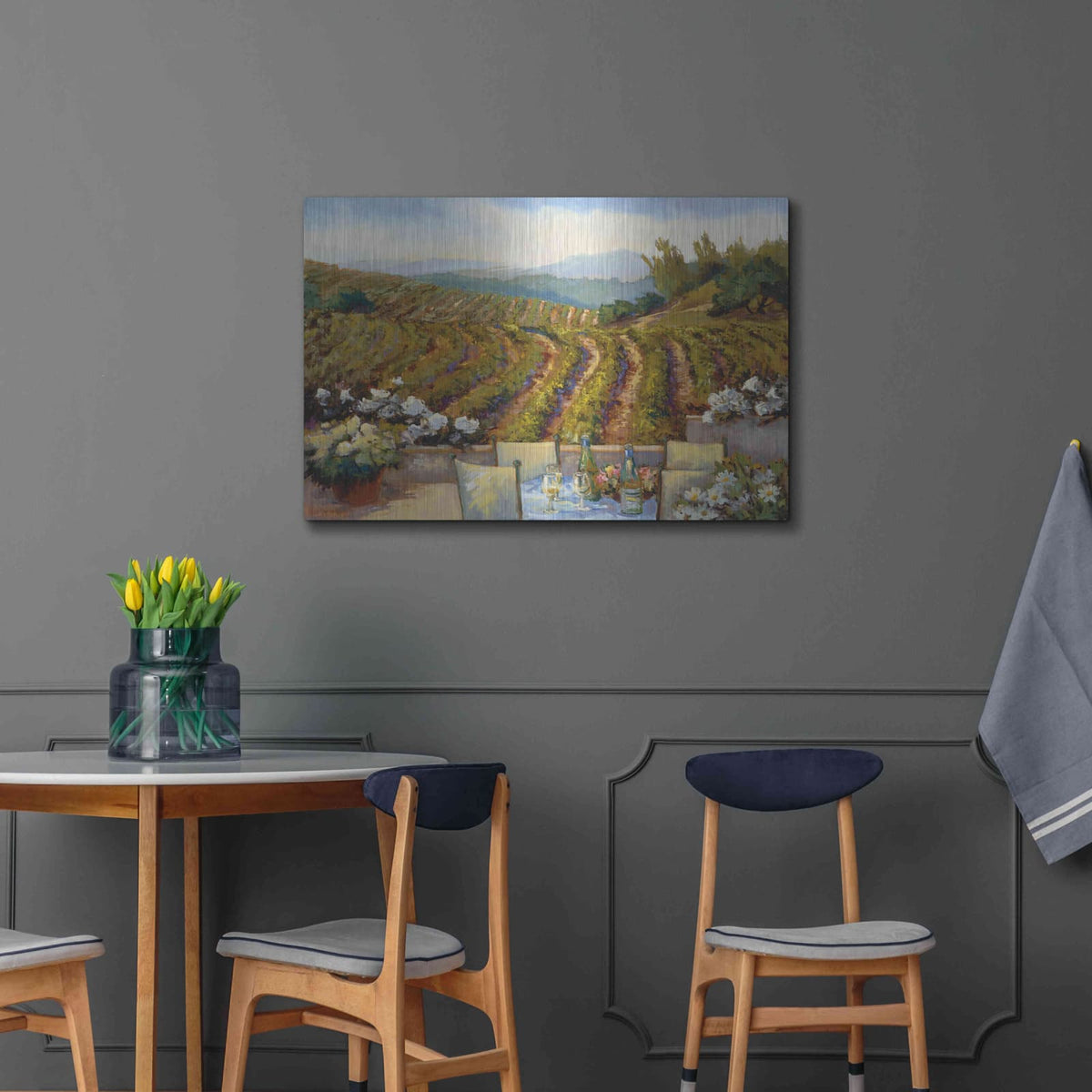 'Vineyards to Mount St. Helena' by Ellie Freudenstein – Metal Wall Art, 36x24 room view