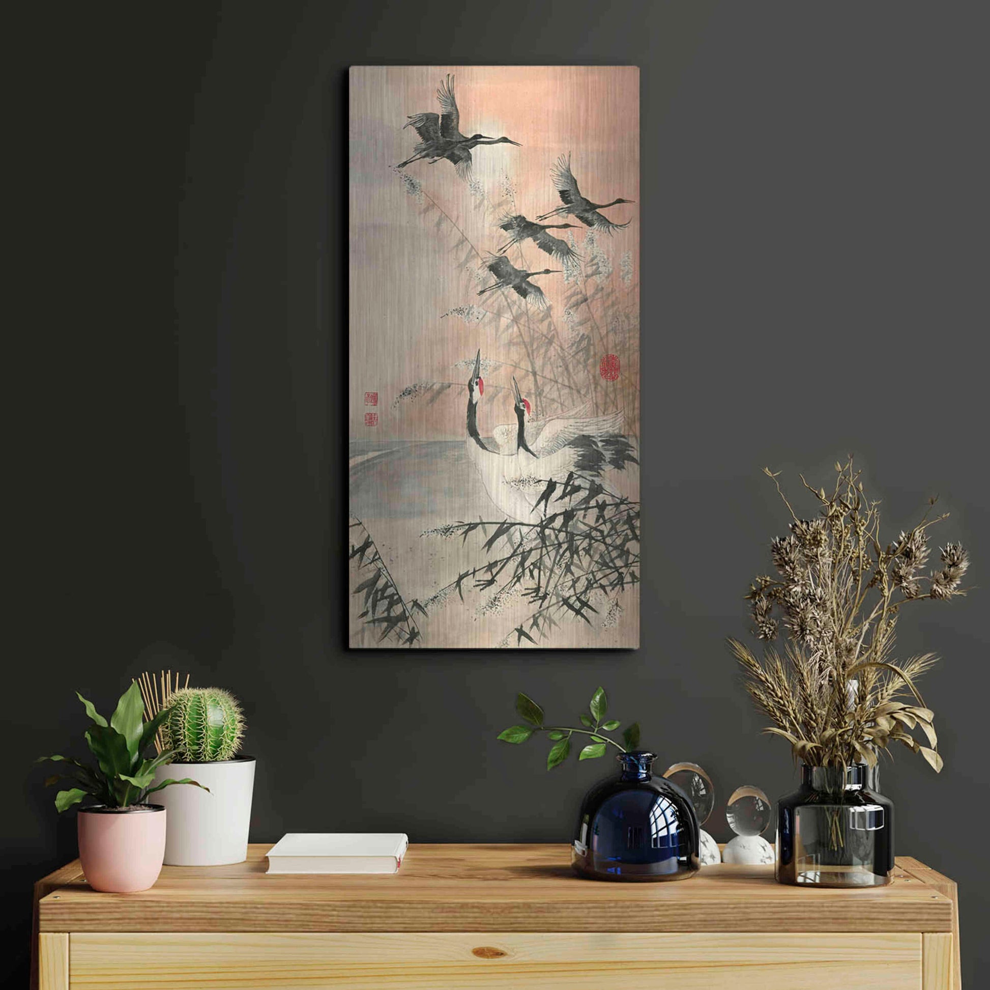 Luxe Metal Art 'Meet At Sunrise' by River Han, Metal Wall Art,12x24