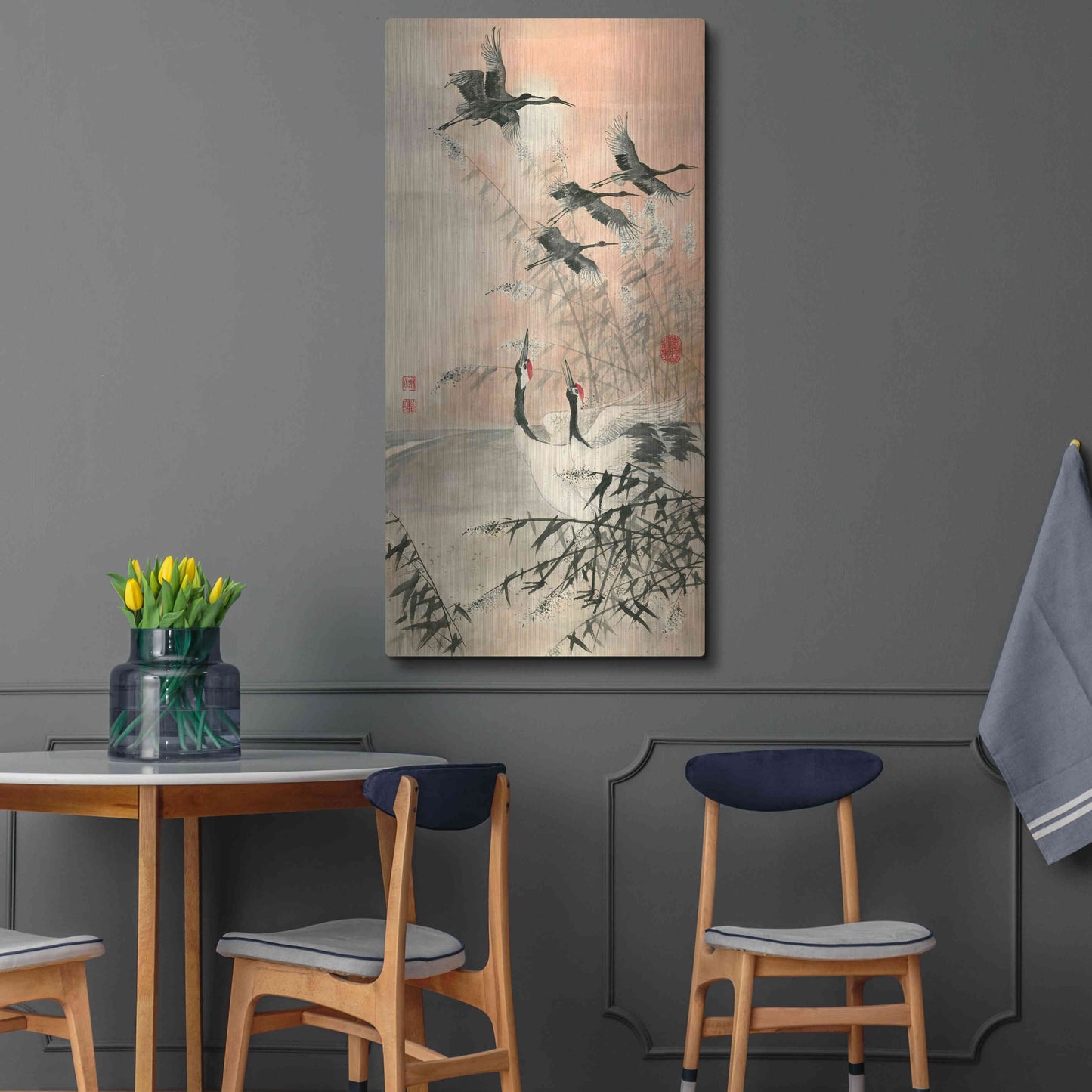 Luxe Metal Art 'Meet At Sunrise' by River Han, Metal Wall Art,24x48