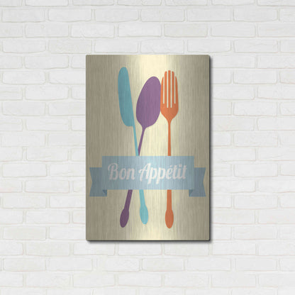 Luxe Metal Art 'Bon Appetit' by Genesis Duncan, Metal Wall Art,24x36