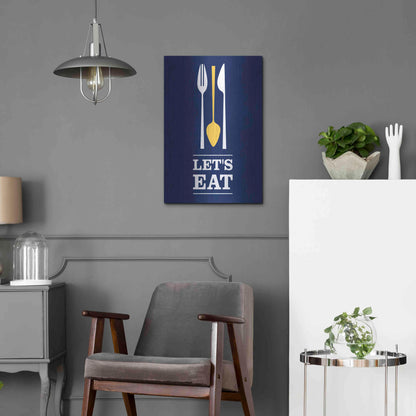 Luxe Metal Art 'Let’s Eat' by Genesis Duncan, Metal Wall Art,16x24