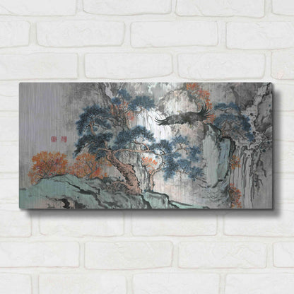 Luxe Metal Art 'Bird's Eye View' by River Han, Metal Wall Art,24x12