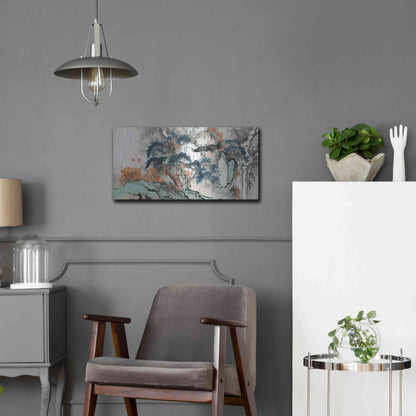 Luxe Metal Art 'Bird's Eye View' by River Han, Metal Wall Art,24x12