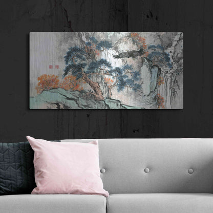 Luxe Metal Art 'Bird's Eye View' by River Han, Metal Wall Art,48x24