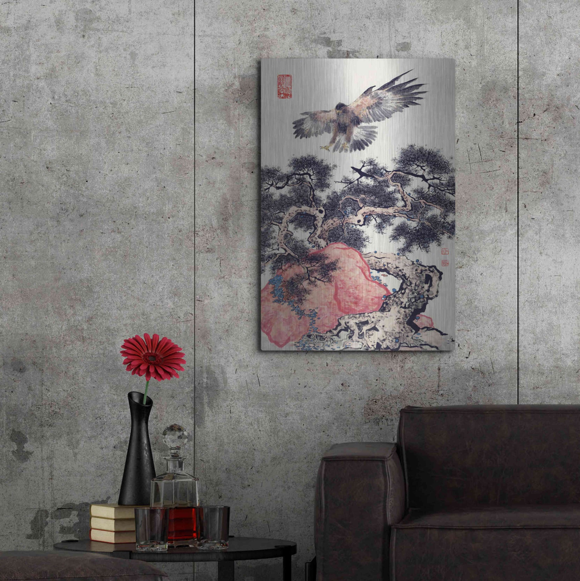 Luxe Metal Art 'Ready To Land' by River Han, Metal Wall Art,24x36