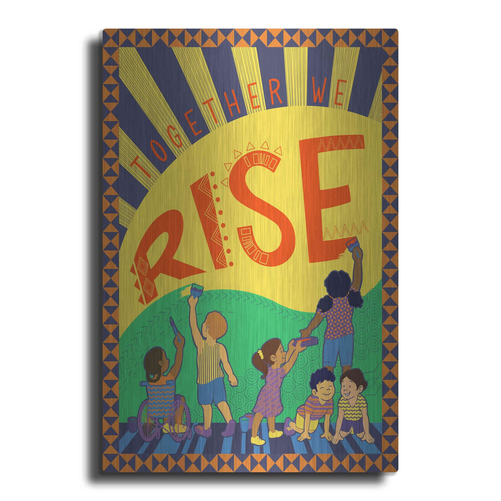 'Together We Rise' by Kris Duran – Metal Wall Art