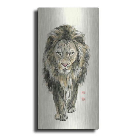 Luxe Metal Art 'Majestic King of the Jungle' by River Han, Metal Wall Art