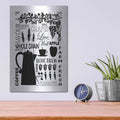 'Culinary Love 2 in B&W' by Leslie Fuqua – Metal Wall Art, 12x16 room view
