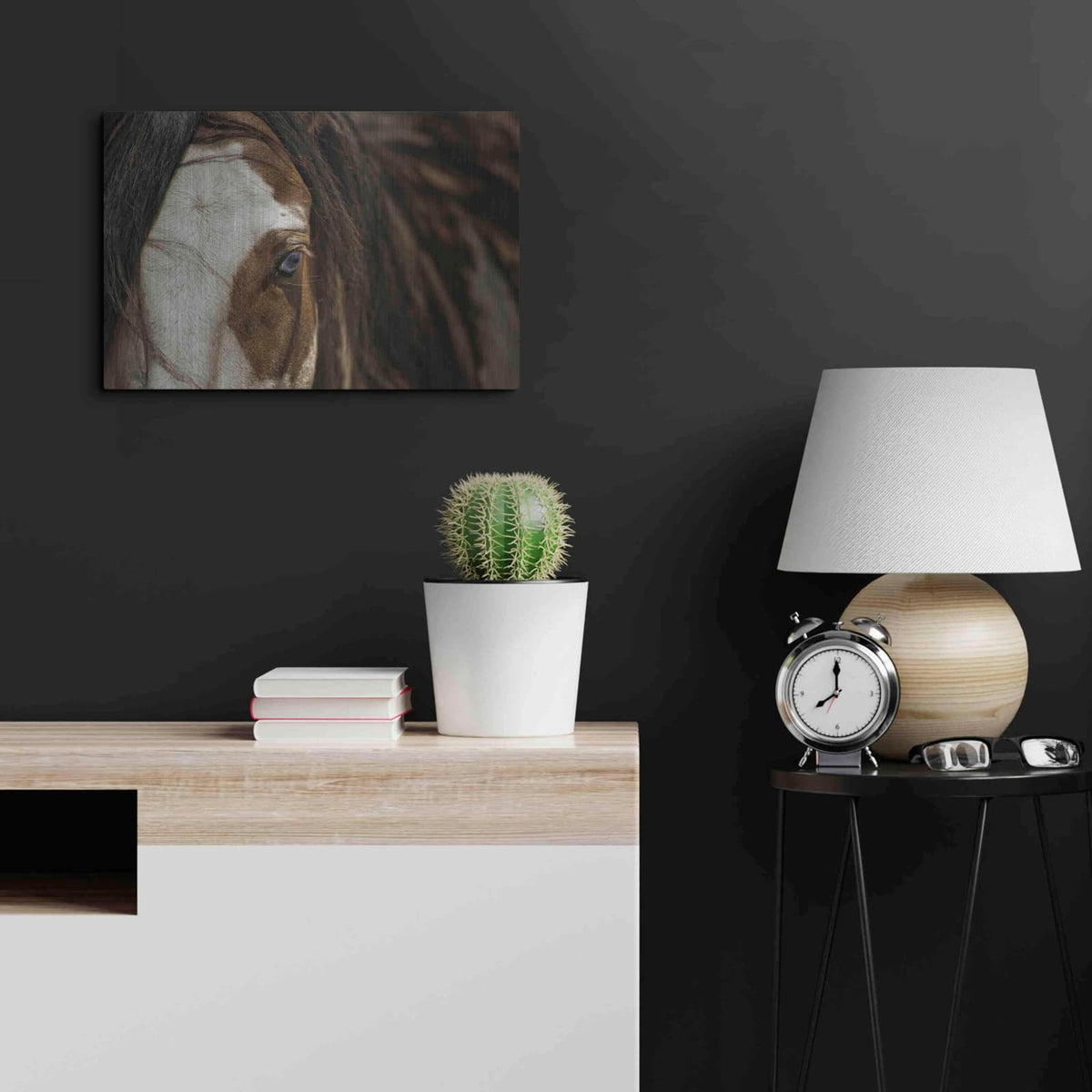'Blue' by Lisa Dearing – Metal Wall Art, 24x16 room view