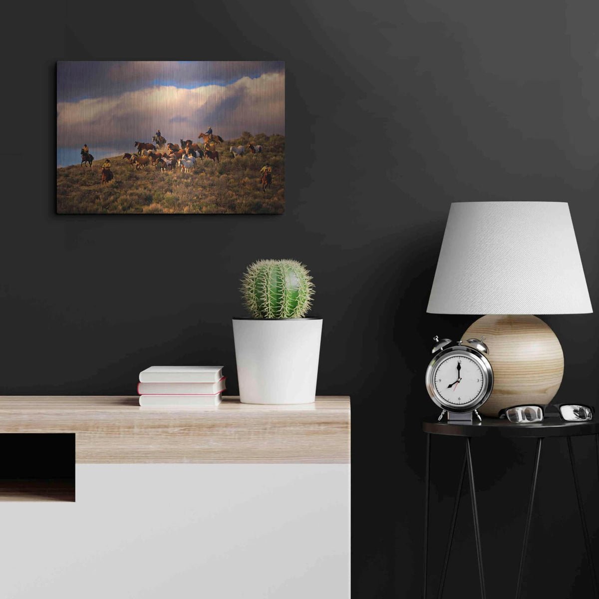 'Chasing Thunder' by Lisa Dearing – Metal Wall Art, 24x16 room view