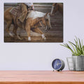 'Cutting Horses' by Lisa Dearing – Metal Wall Art, 16x12 room view