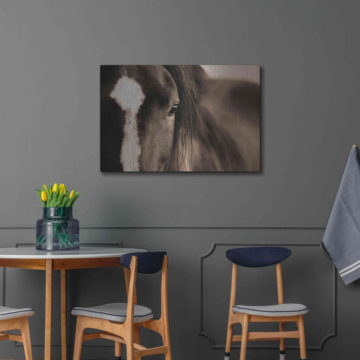'Dark Eyes' by Lisa Dearing – Metal Wall Art, 36x24 room view