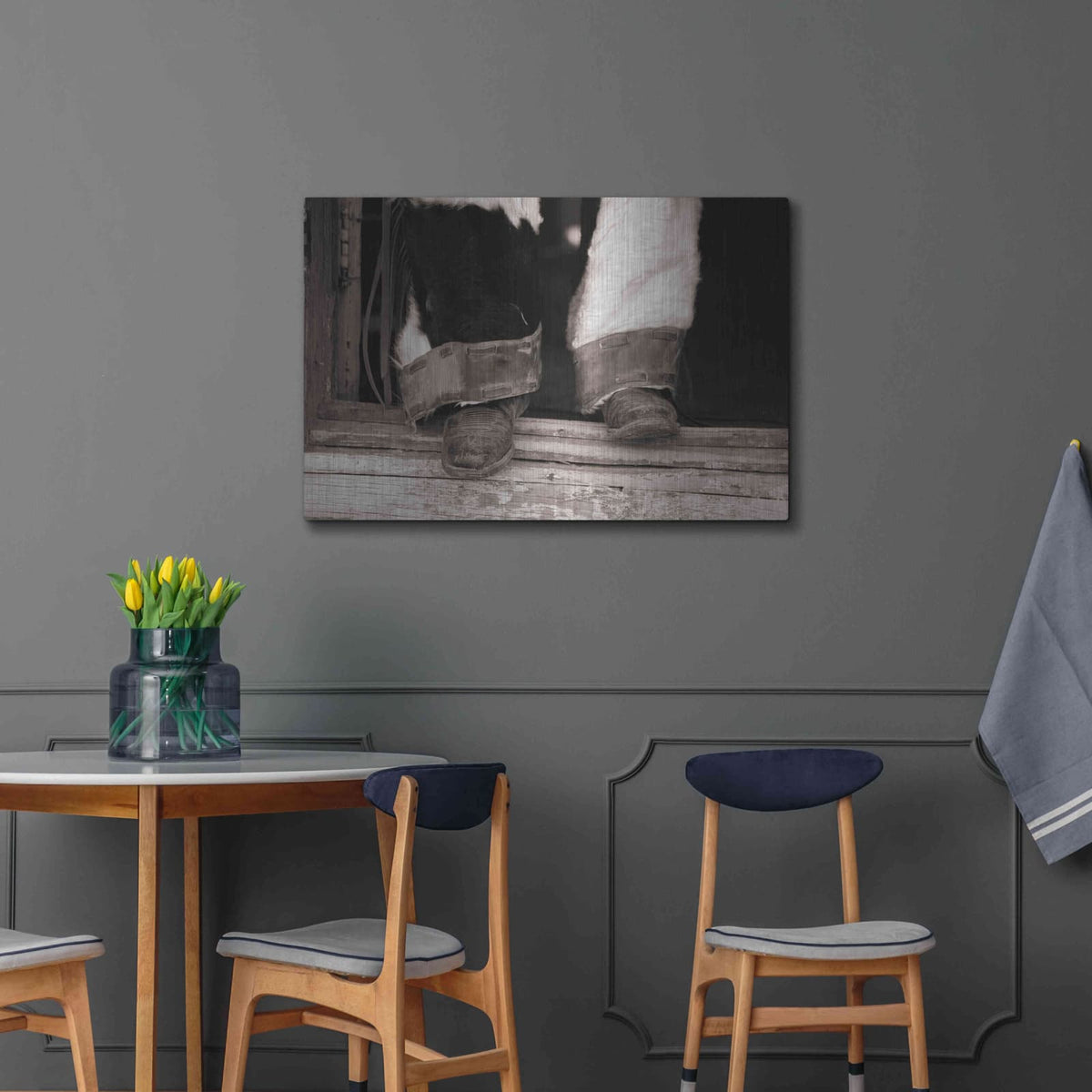 'Furry Chaps' by Lisa Dearing – Metal Wall Art, 36x24 room view