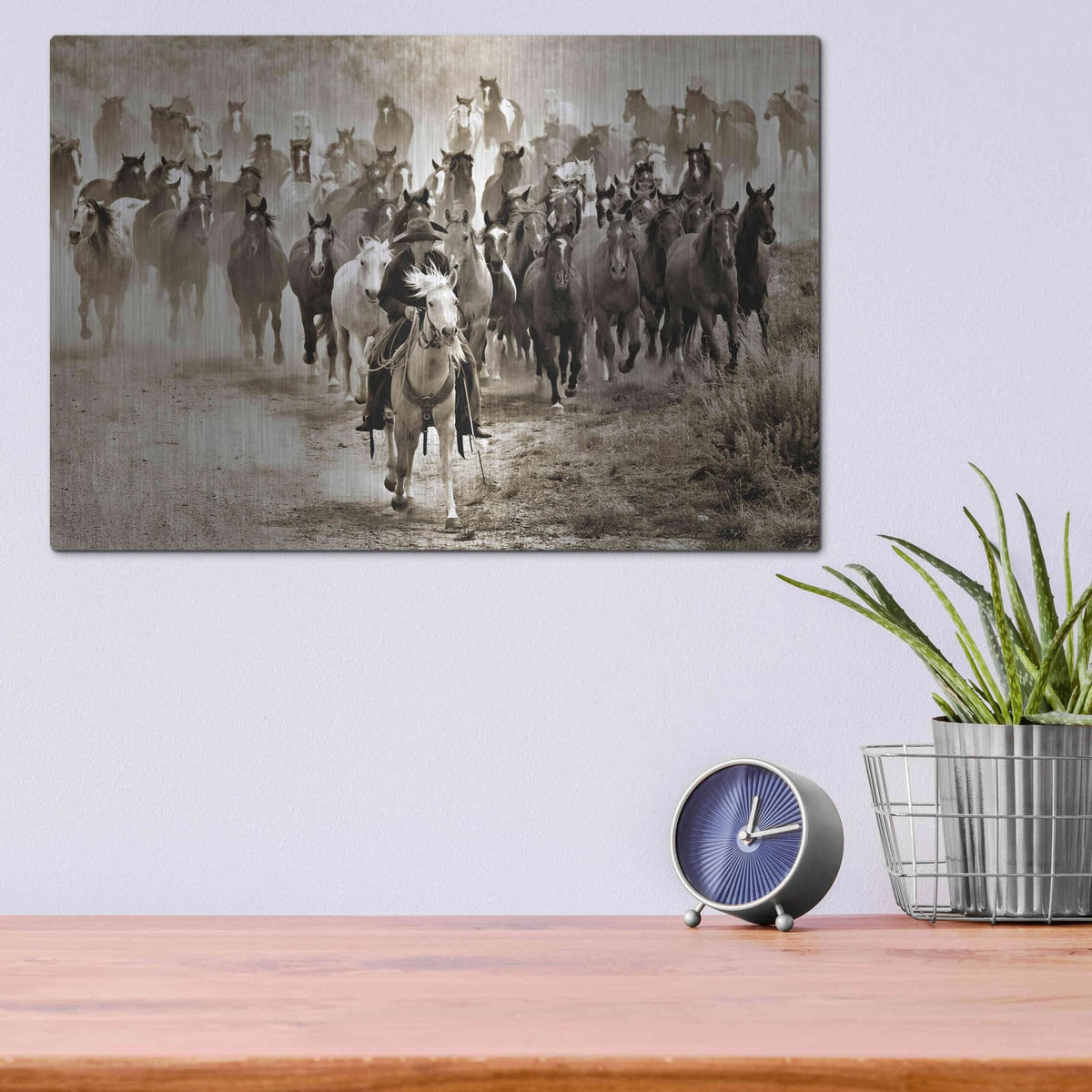 'Heading Home' by Lisa Dearing – Metal Wall Art, 16x12 room view