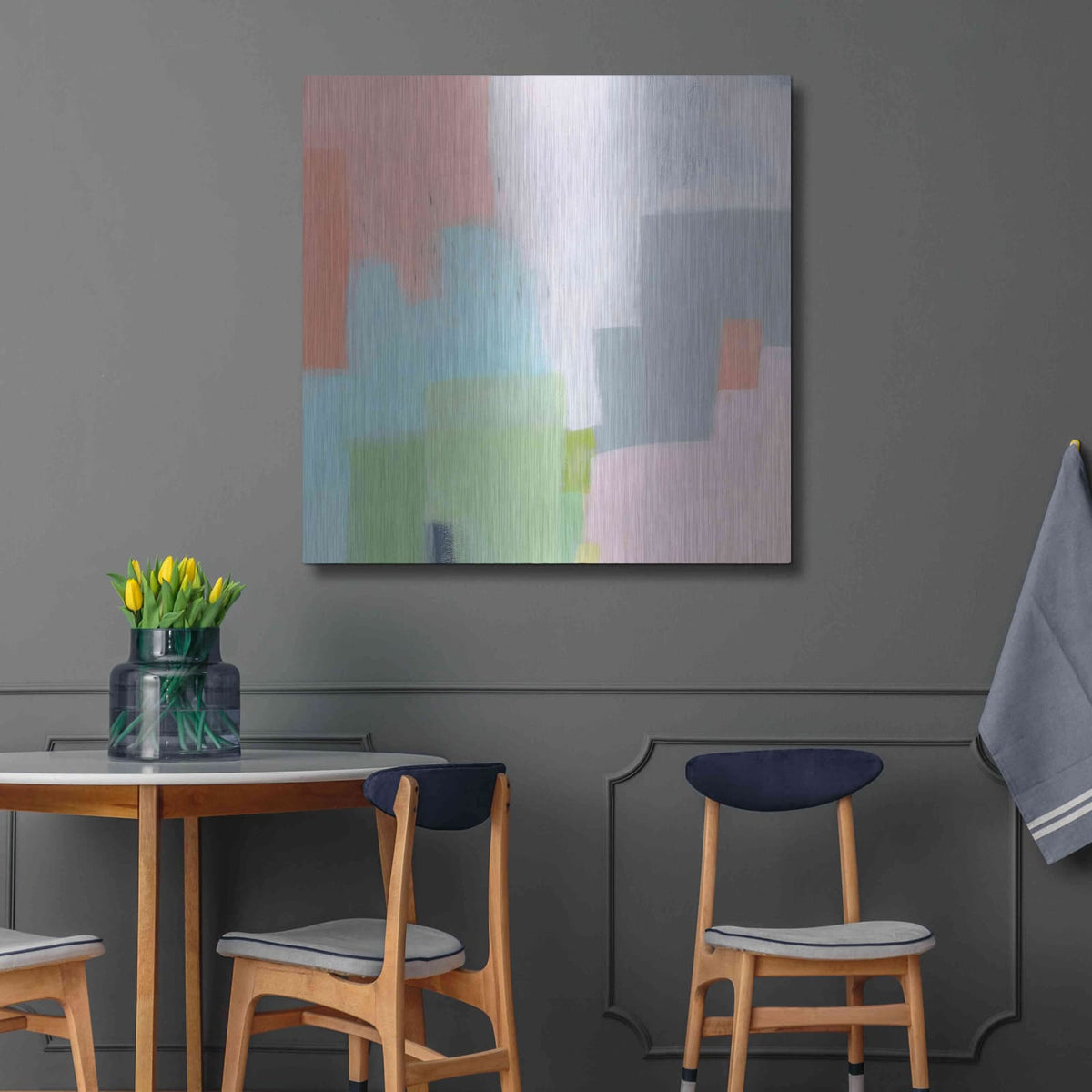 'Persica' by Melissa Donoho – Metal Wall Art, 36x36 room view