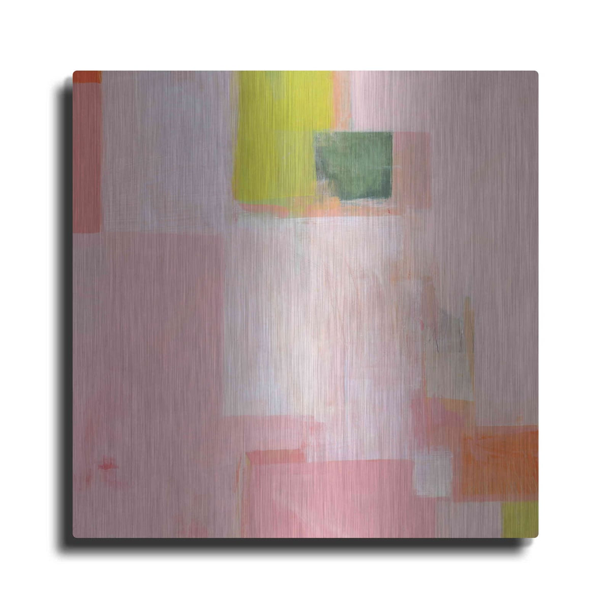 'Pink Squares' by Melissa Donoho – Metal Wall Art