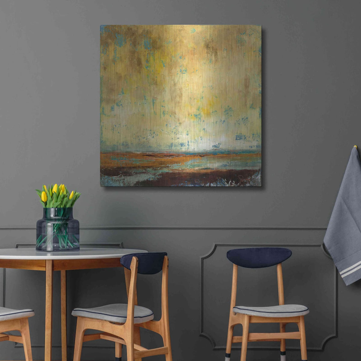 'Air Quality' by Patrick Dennis – Metal Wall Art, 36x36 room view