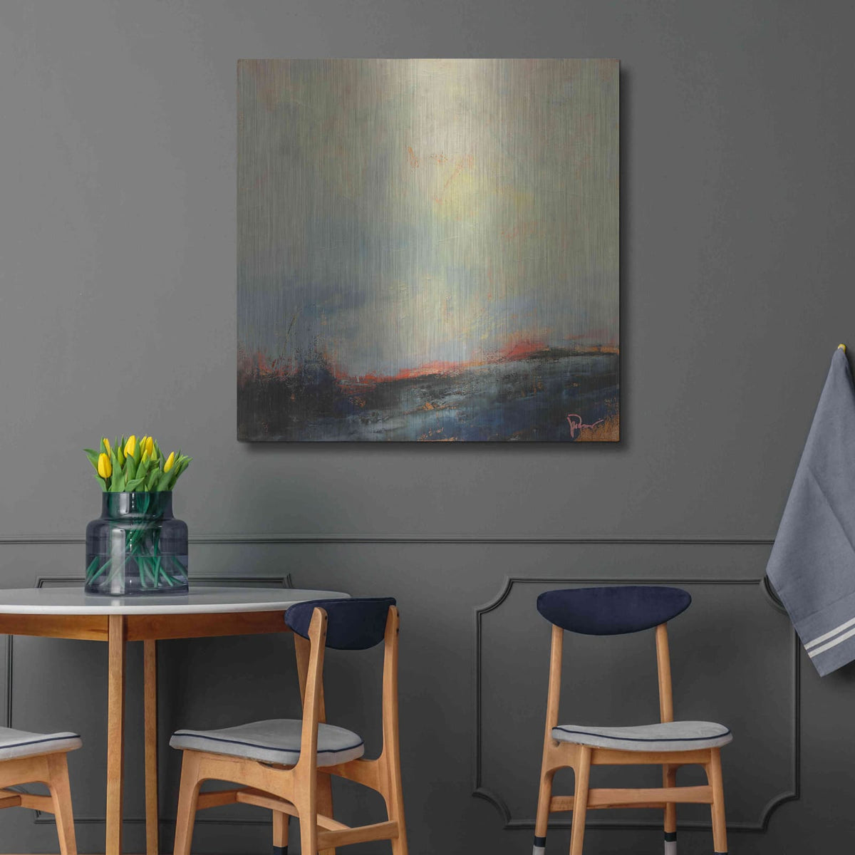 'Burnout' by Patrick Dennis – Metal Wall Art, 36x36 room view